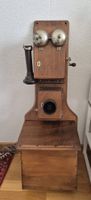 Wandtelefon Nussbaum  original antik