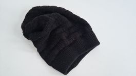 Coole Damen Beanie Mütze Schwarz