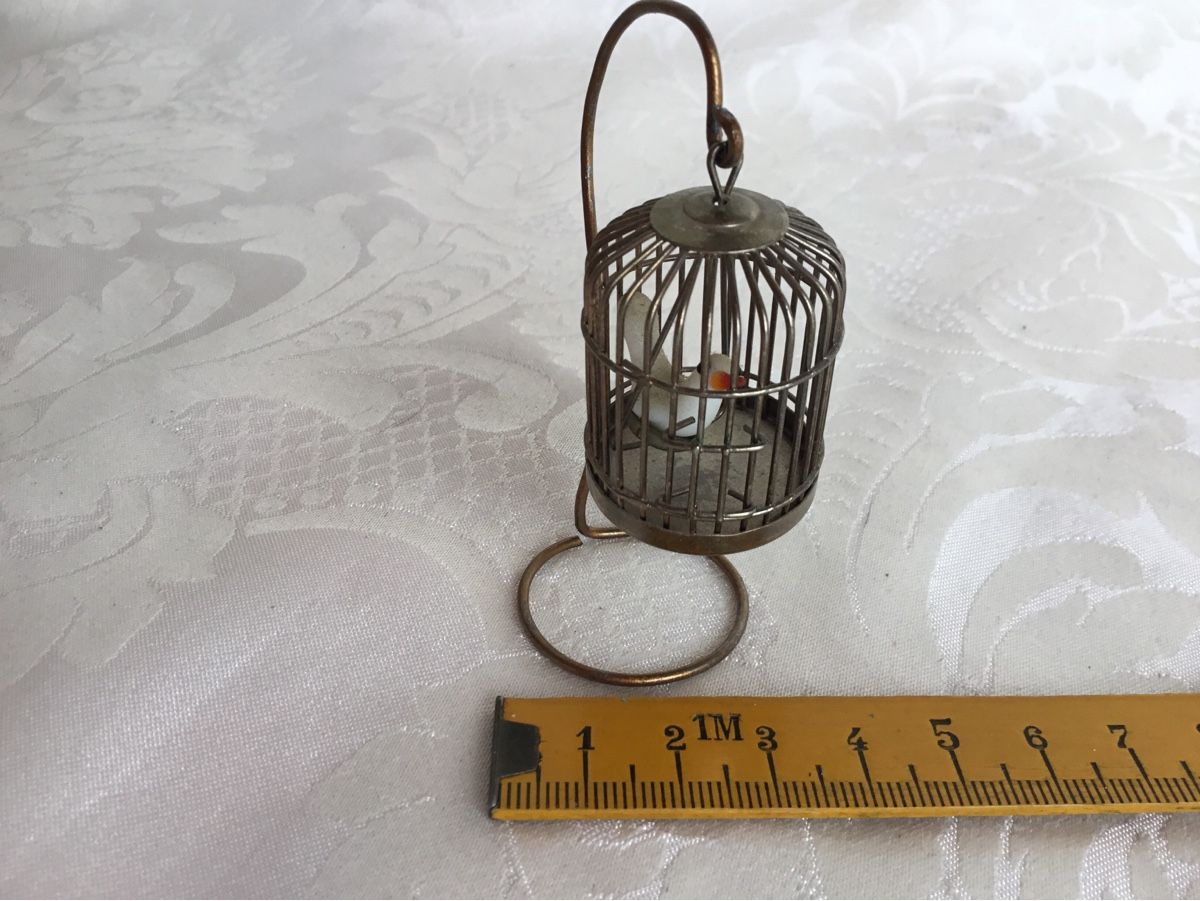 Case e mobili per bambole: Puppenstuben Vogelkäfig mit Ständer 1:12 – Usato da St. Gallen venduto da chamilla 1