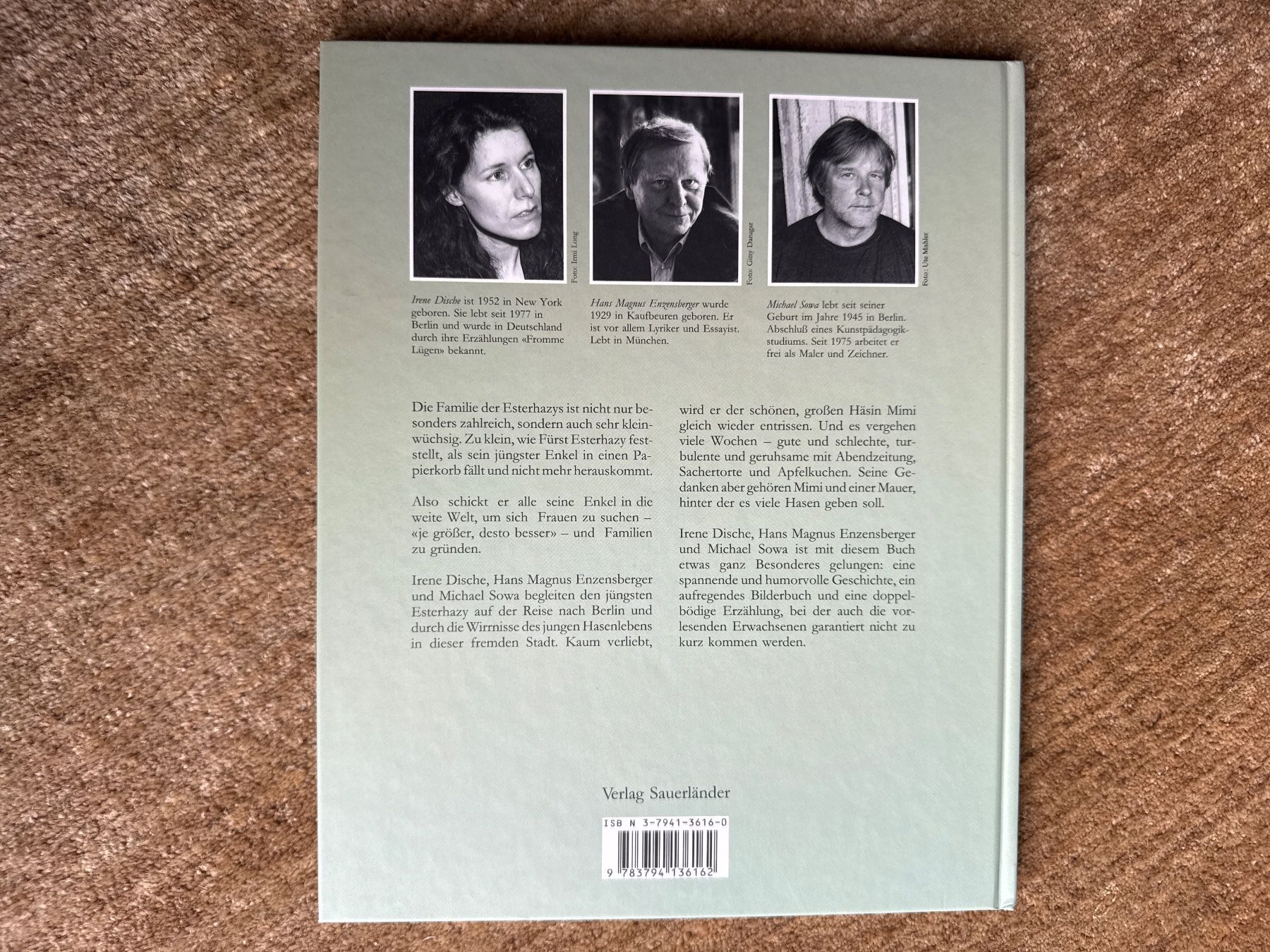 Libri: Esterhazy -Eine Hasengeschichte - Irene Dische – Usato da Aarau venduto da Kilauea 8