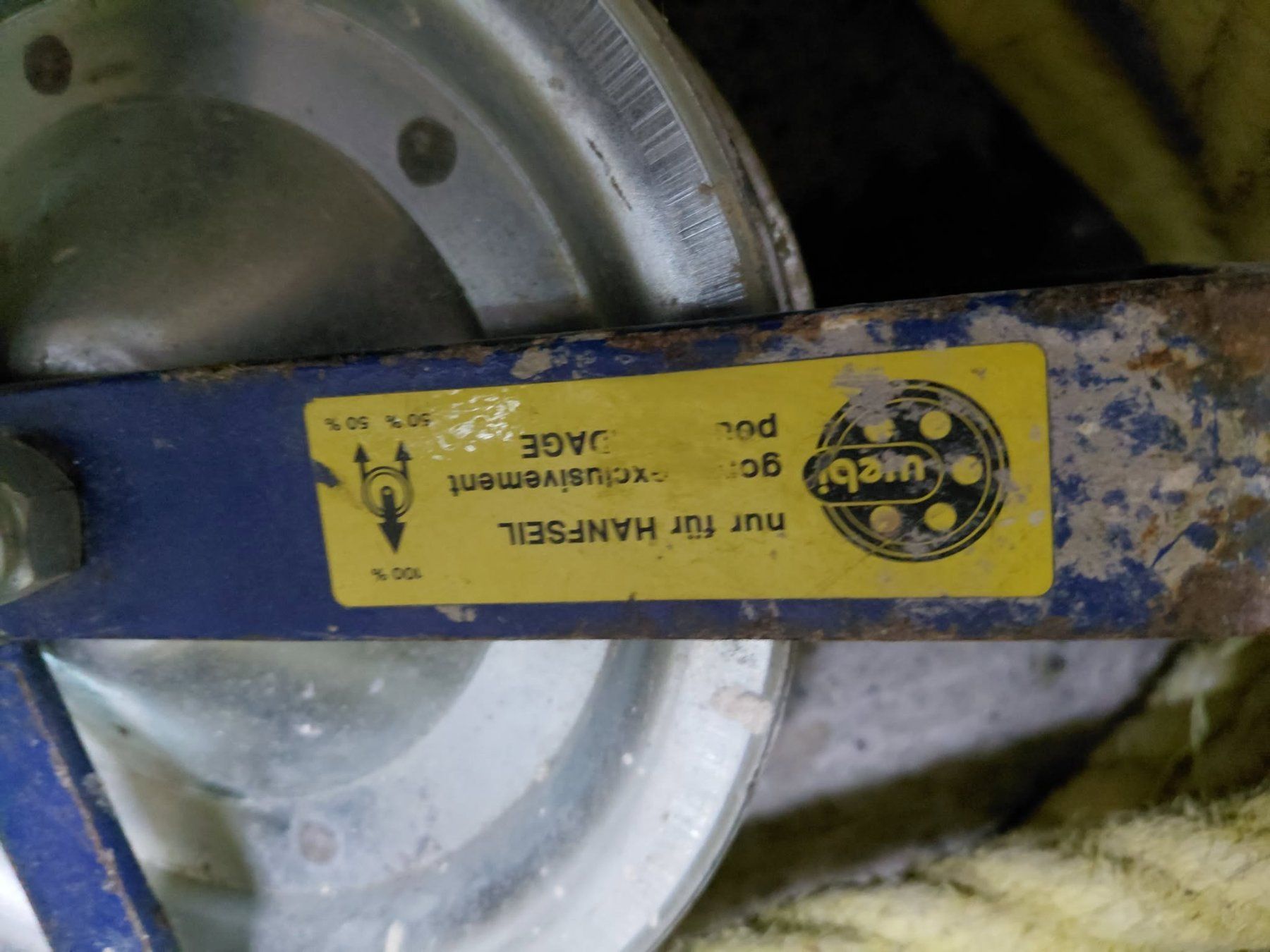Corde: Warenhebe Seil 25 Meter mit Umlenkrolle – Usato da Geuensee venduto da Hugentobler12345 2