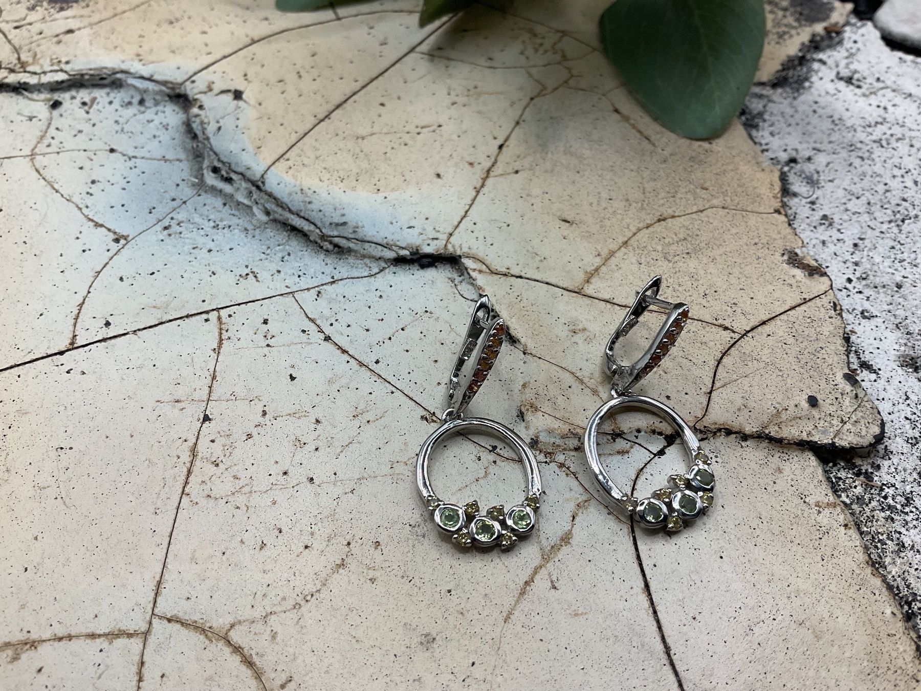 Orecchini pendenti & Orecchini a lobo: Wunderschöne Ohrhänger Sterlingsilber und Peridot – Nuovo (secondo la descrizione) da Luzern venduto da S.Kern01 4