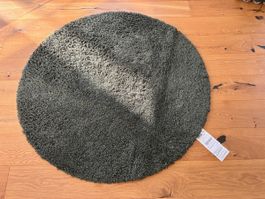 IKEA Teppich Vindebäk rund 130 cm grau neuwertiger Zustand