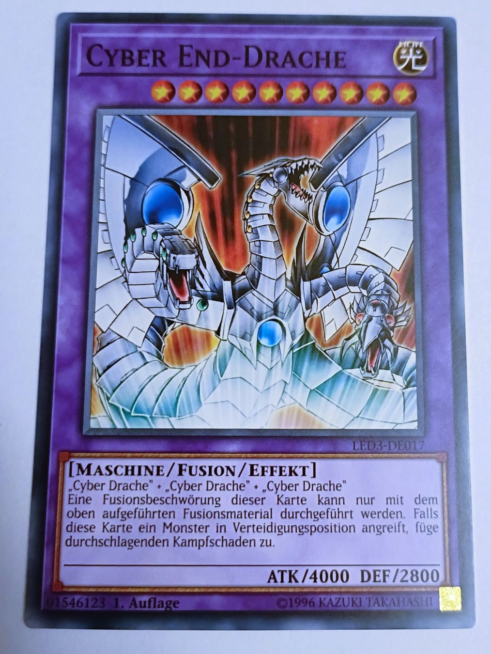 Yugioh Carte collezionabili: Yu-Gi-Oh! Cyber End-Drache LED3-DE017 – Nuovo (secondo la descrizione) da Köniz venduto da Yugicollect