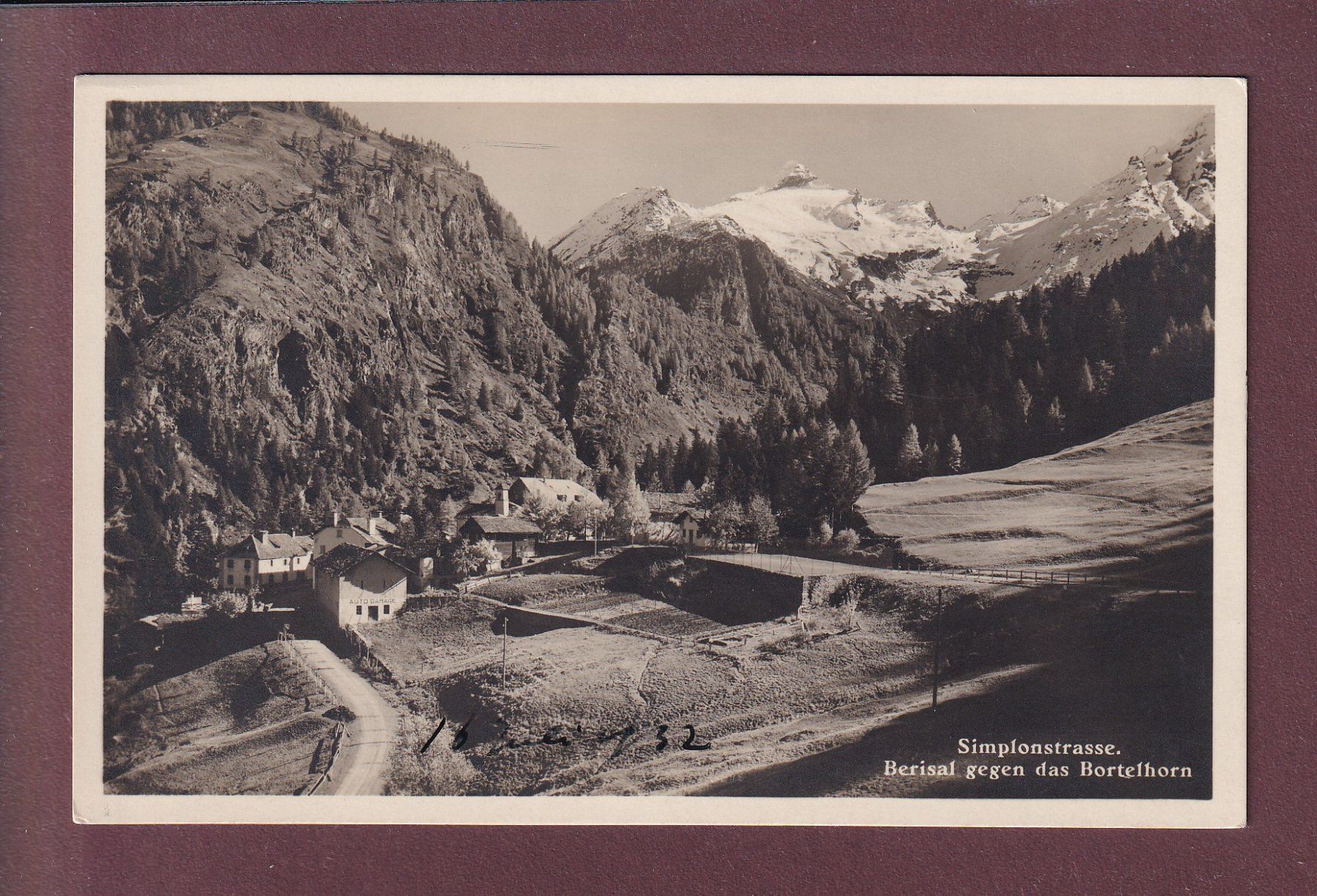 Ansichtskarten: BERISAL - Bortelhorn - 1932 – Gebraucht aus Pully von nicecards