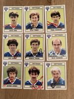 FC Wettingen 9 Paninibilder mit Autogrammen 1984
