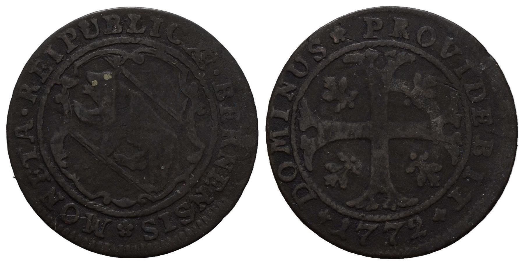 Alle Münzen: Bern Halbbatzen 1772  /3530 – Gebraucht aus Trimbach von Solothurn1