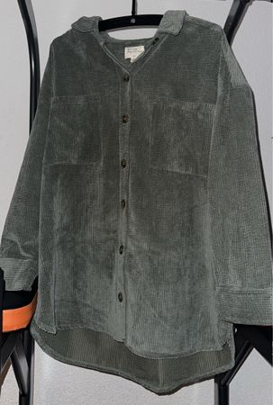 Trendige Cord Jacke im Oversize Look Gr 44