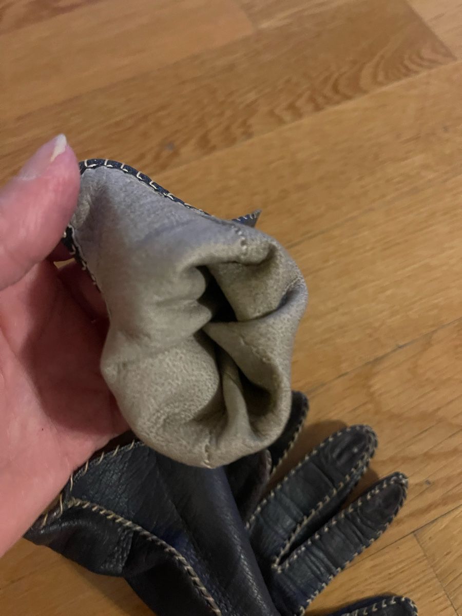 Guanti & manicotti: Handschuhe Lederhandschuhe Damen Winterhandschuhe Grösse S – Usato da Rüschlikon venduto da leo_mwz2 8
