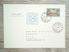 TR72 Enveloppe + Timbre Suisse 1938
