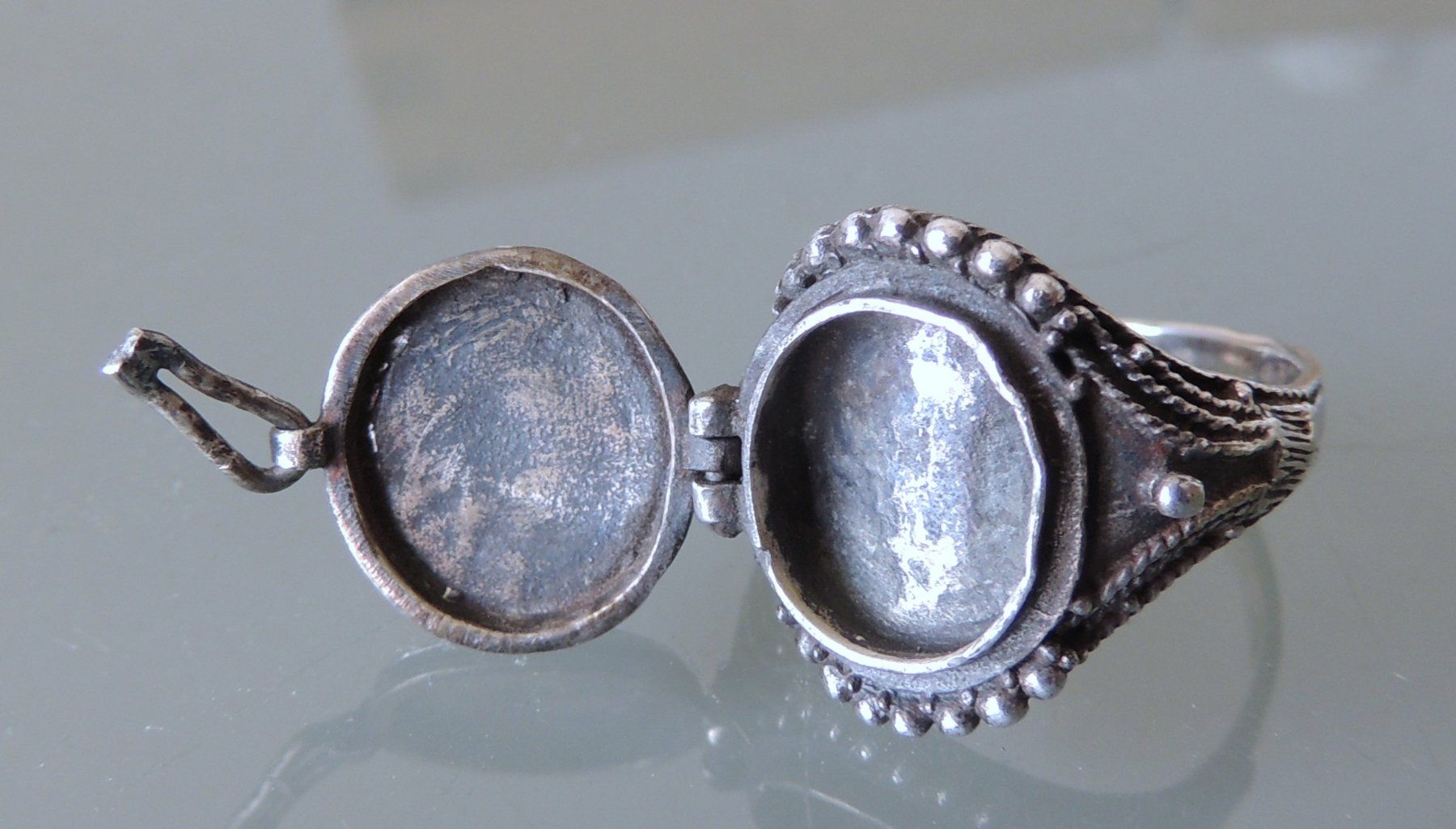 Ringe: Giftring Silber 925 Poison Ring Lapislazuli Gr. 54 – Gebraucht aus Waldenburg von schaller707 1