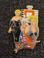 Pin, Badge - Motiv Marilyn Monroe,  entkleidbar, neu, 5 cm h