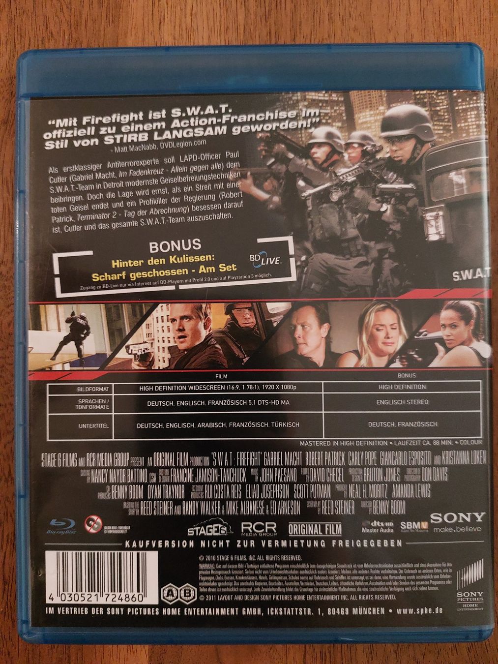 Alle DVDs: Blu Ray - S.W.A.T.: Firefight – Gebraucht aus Rheinfelden von FilmAuktion 1
