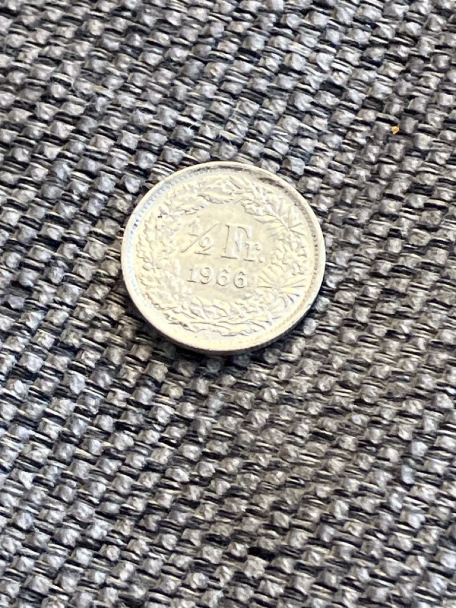 Alle Münzen: 50Rappen, 1966 Silber – Gebraucht aus Pfyn von Huwiler3