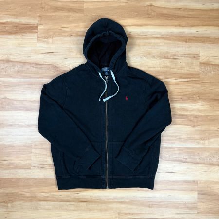 Vintage Ralph Lauren Sweatjacke 90s Washed Black