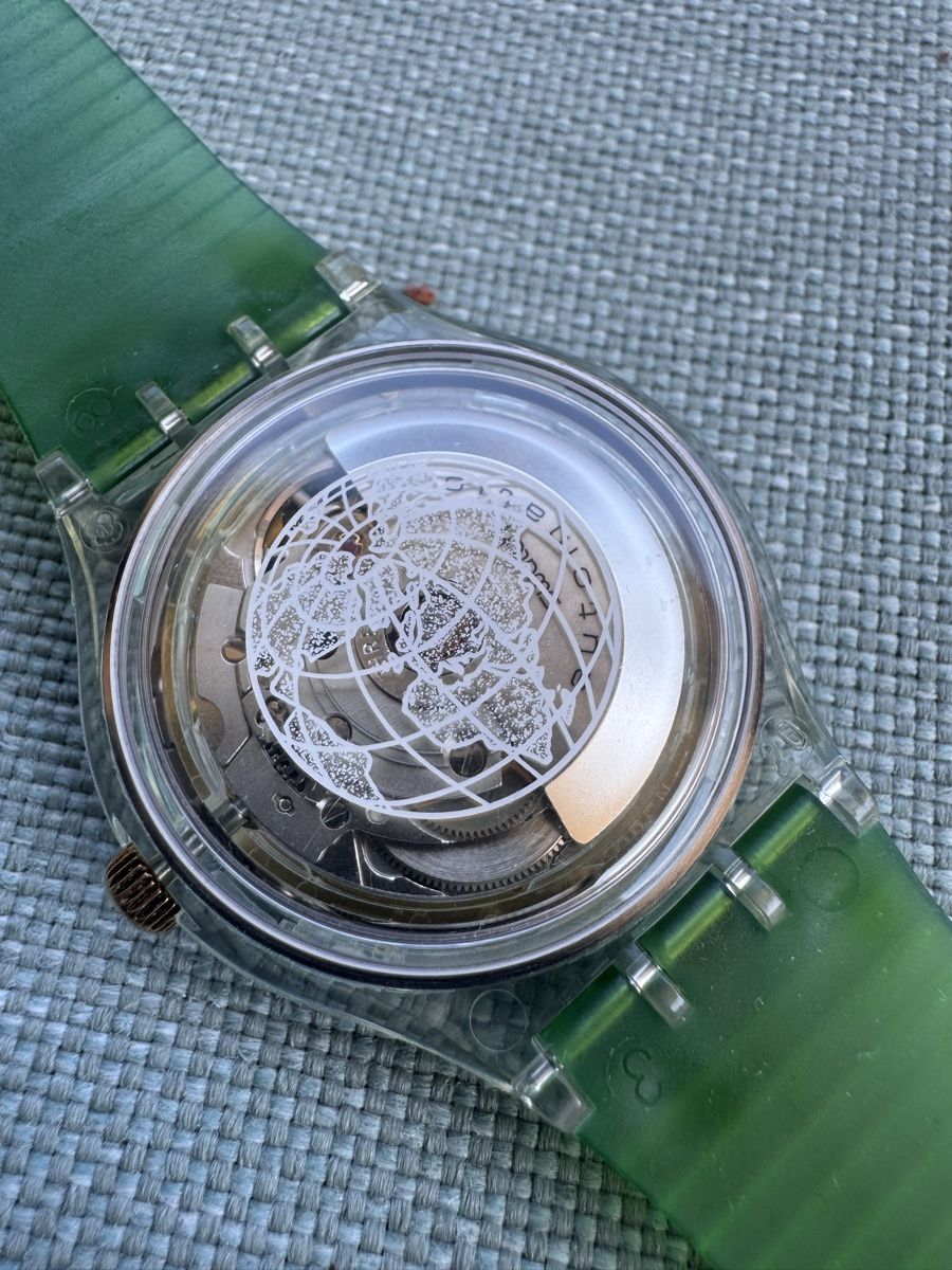 Swatch Montres: Swatch Automatic Earth Summit 92 Uhr mit Box Swiss Made – D'occasion à Sursee par Dersempacher 3
