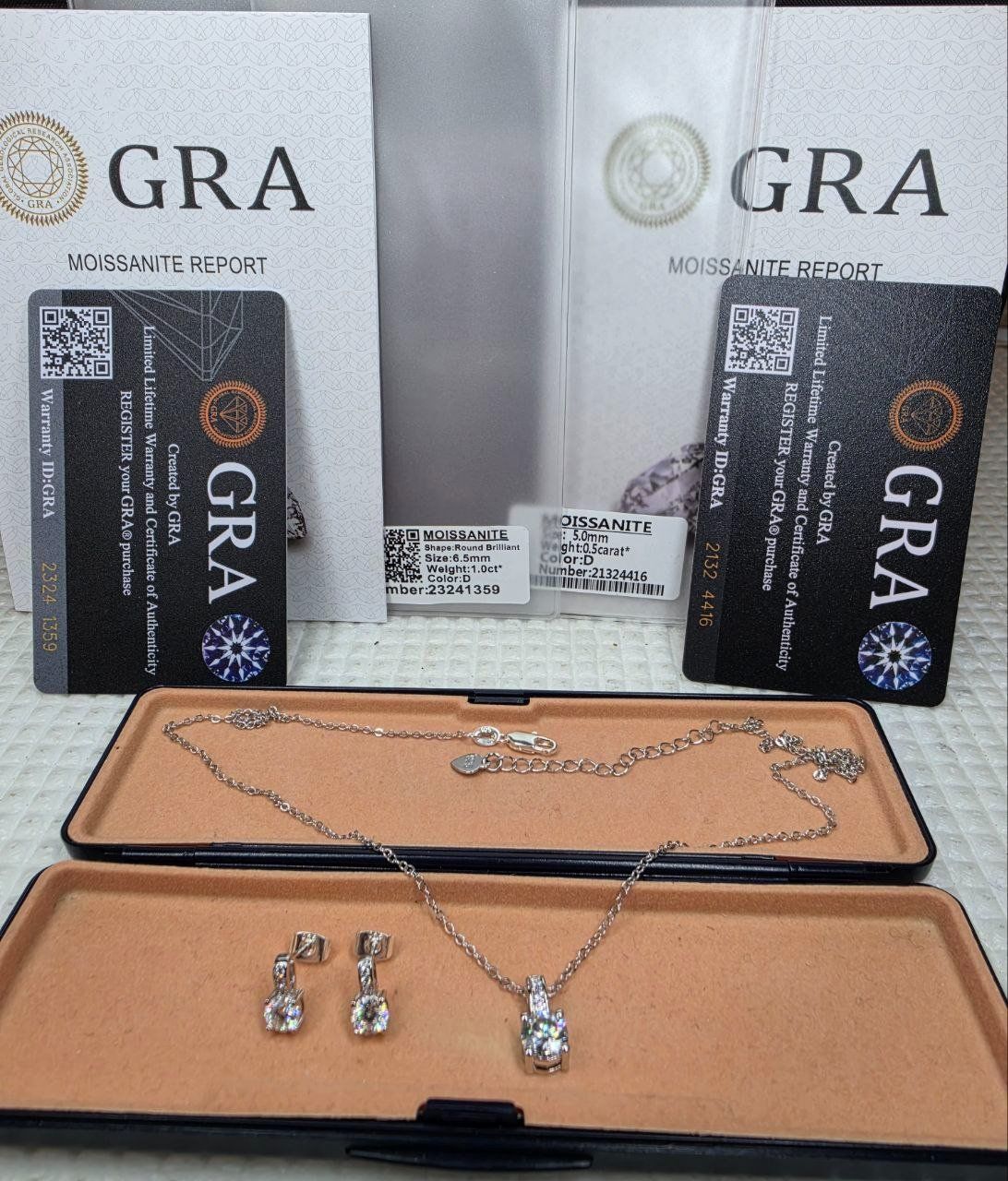 Altri gioielli: Ensemble argent avec diamants de moissanite de 2 ct – Nuovo e nell'imballaggio originale da Reconvilier venduto da Tsma67 1
