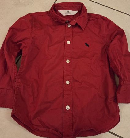 rotes Hemd Jungs H&M gr 98 neuwertig