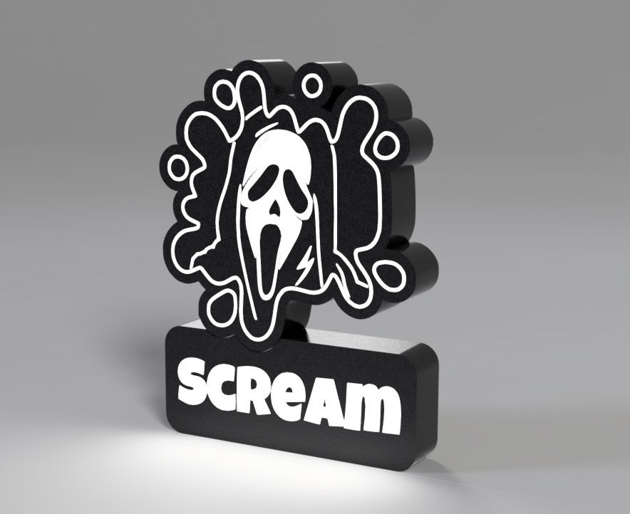 Lampade: Scream - The Games Themed Light Lightbox LED – Nuovo (secondo la descrizione) da Vicques venduto da PAMB3D 1