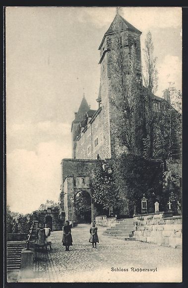 Cartoline postali: AK Rapperswil, Schloss Rapperswil – Usato da Berlin venduto da bartko-reher