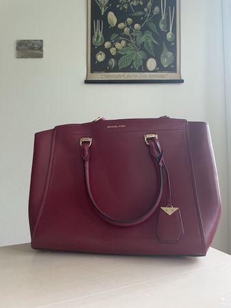 Tasche Michael Kors Bordeaux Leder NIE GEBRAUCHT