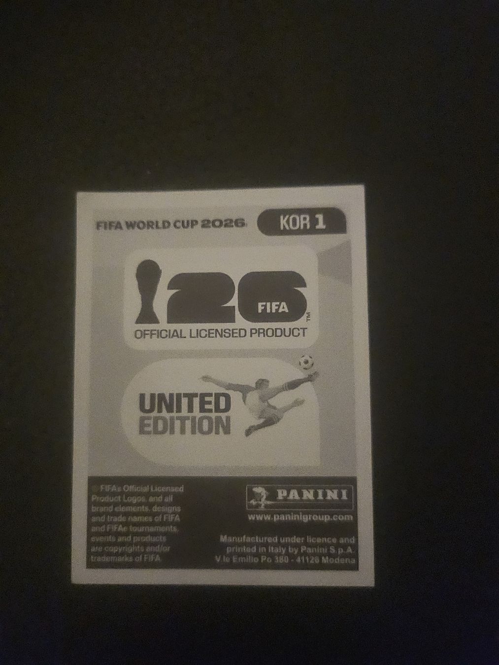 Panini Sammelbilder & Trading cards: panini KOR 1  – Neu (gemäss Beschreibung) aus Croy von sylvie1350 1