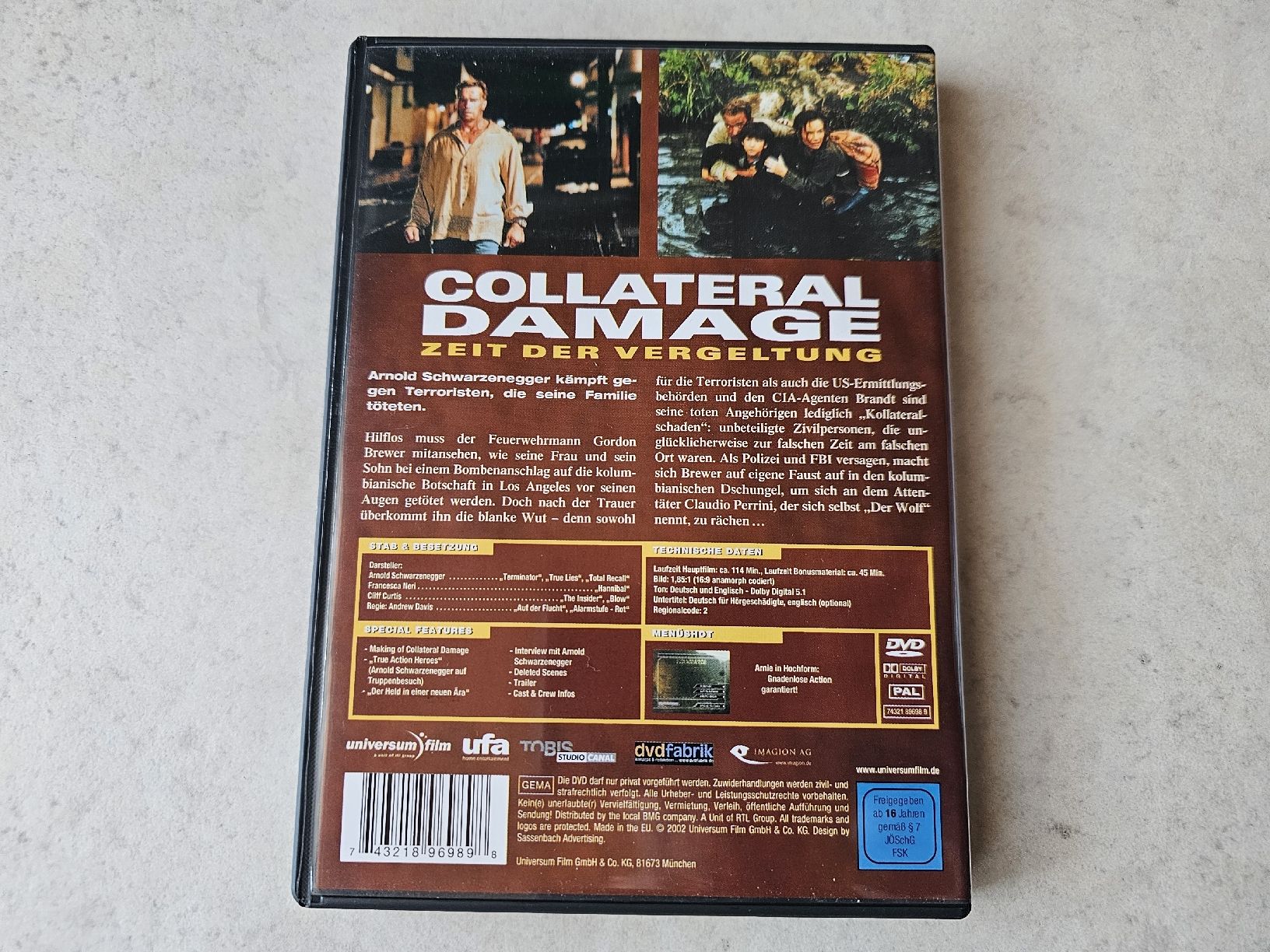 Tutti i DVDs: Collateral Damage  (Arnold Schwarzenegger) – Usato da Schneisingen venduto da backstore24 1