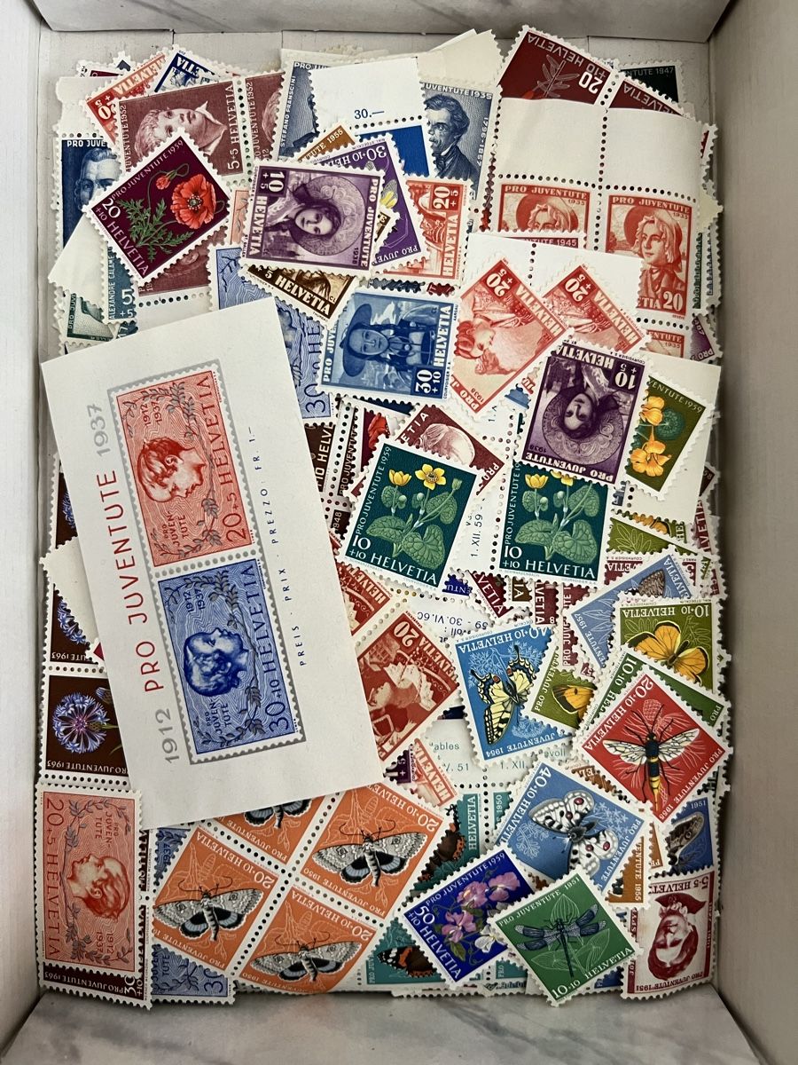 Tous les timbres: Grosser Posten postfrische Pro Juventute Marken – Neuf (Voir description) à Braunau par Desil2511 6