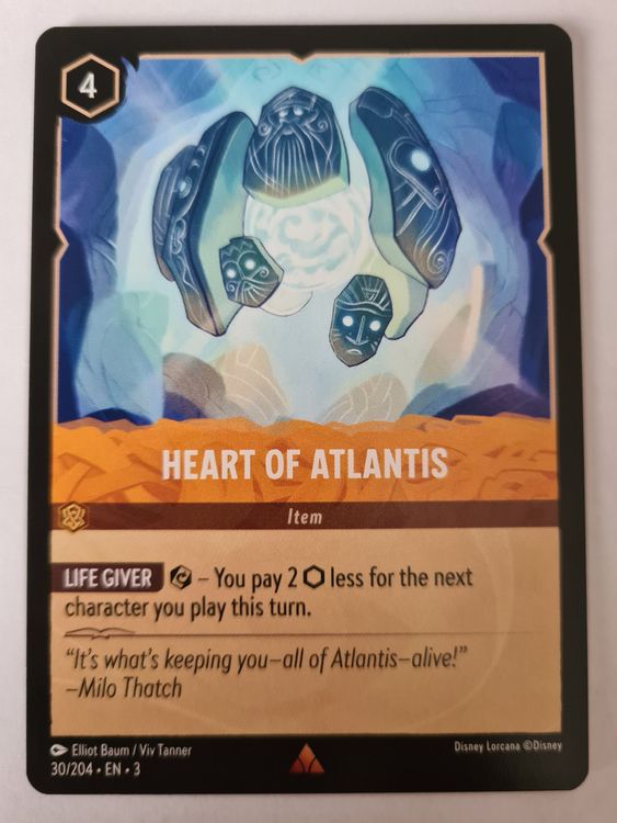 Lorcana, Heart of Atlantis, 030/204EN3 Kaufen auf Ricardo