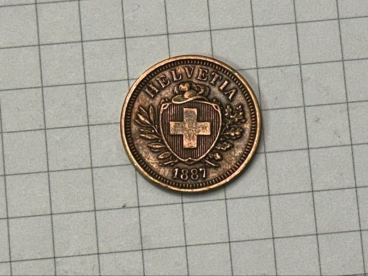 Tutti le monete: Schweiz 1 Rappen 1887  – Usato da Zürich venduto da daki81