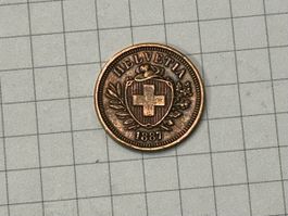 Schweiz 1 Rappen 1887 