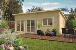 Gartenhaus Moderna 44 mm – Riesiges Blockhaus