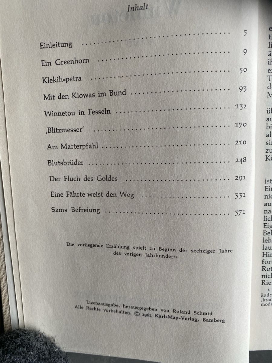 Bücher: Winnetou 1 von Karl May, Originalausgabe, – Gebraucht aus Dallenwil von kavogt6 1