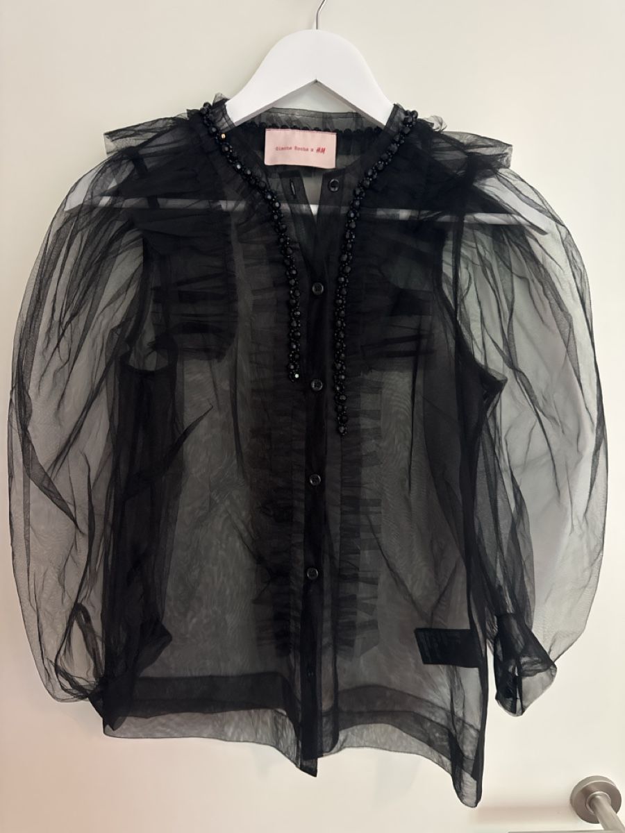 Camicette: Simone Rocha x H&M Black Tulle Blouse Size 36 – Nuovo (secondo la descrizione) da Zürich venduto da dan_ztl5
