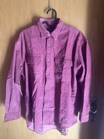 Vintage Cordhemd, rot Grösse M
