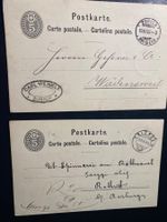 5er Tübli Postkarte 1882 Zürich - Wädenswil  Triengen - Roth