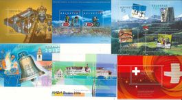 6 Div. Blocks (Schweiz 2009) Postfrisch **
