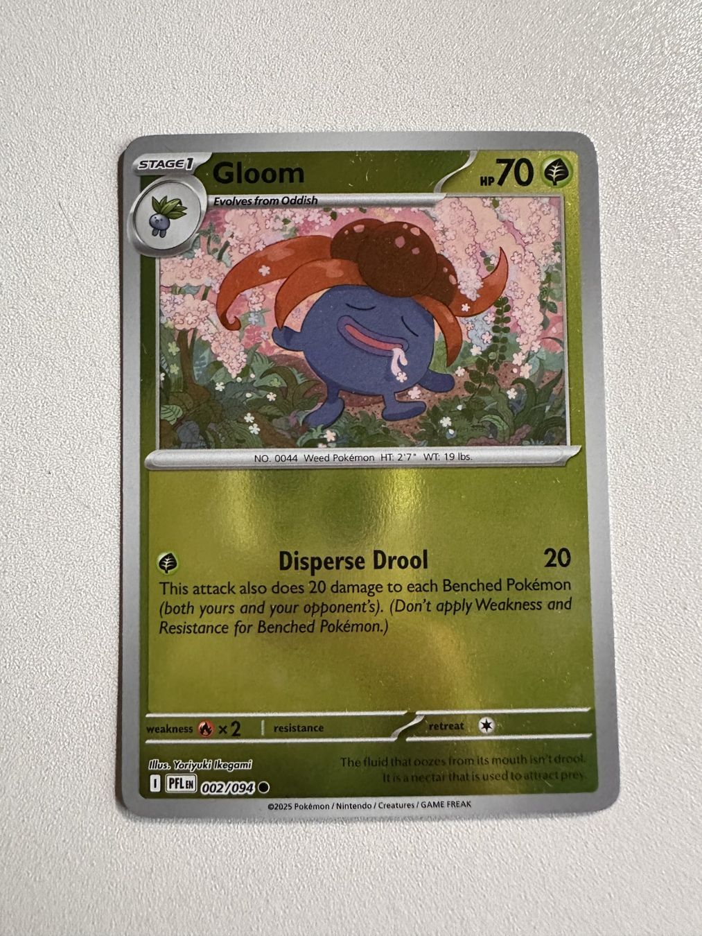 Pokémon Carte collezionabili: Gloom HOLO PFL 002/094 EN – Usato da Zürich venduto da 05t_bwx2