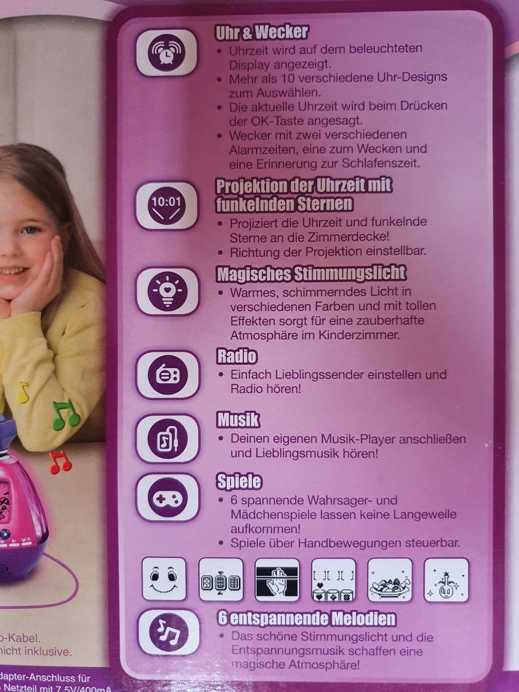 Vtech Sveglie: Vtech Kidi Magic Wecker, Uhr und Radio – Usato da Staffelbach venduto da anit77 4