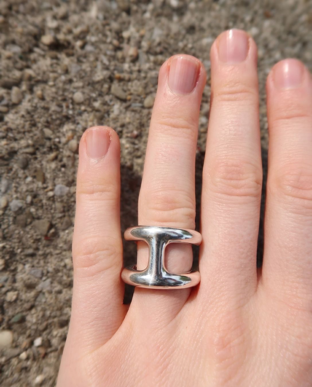 Hermès Anelli: Hermès silver ring Osmose – Nuovo (secondo la descrizione) da Lenzburg venduto da ann_bnc9 1