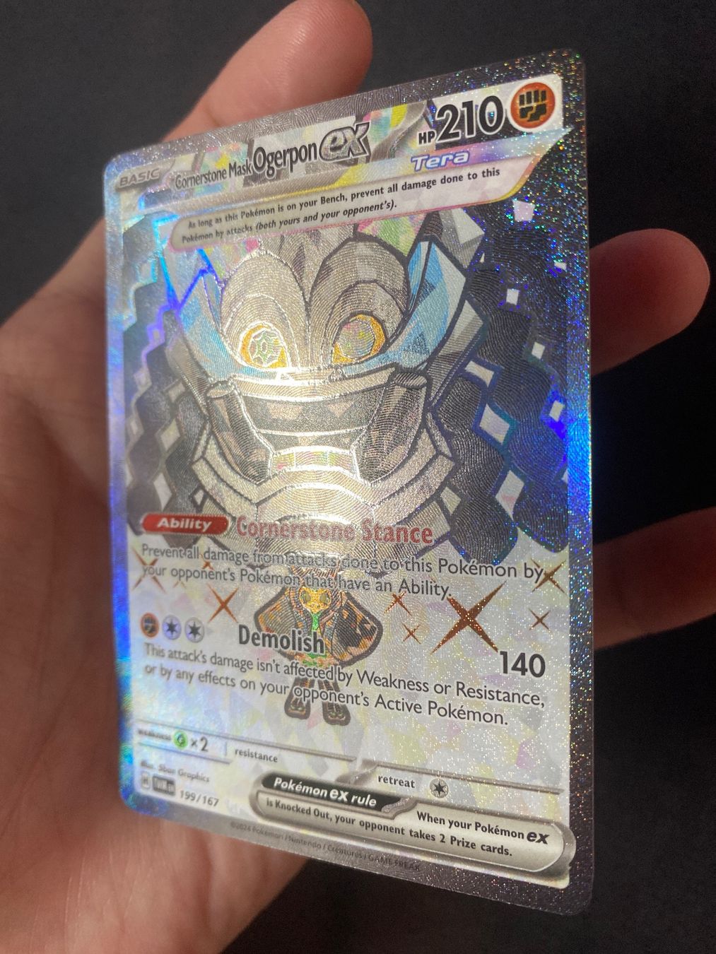 Pokémon Carte collezionabili: Cornerstone Mask Ogerpon ex 199 - Twilight Masquerade - EN – Nuovo (secondo la descrizione) da Hausen AG venduto da Shrade 2