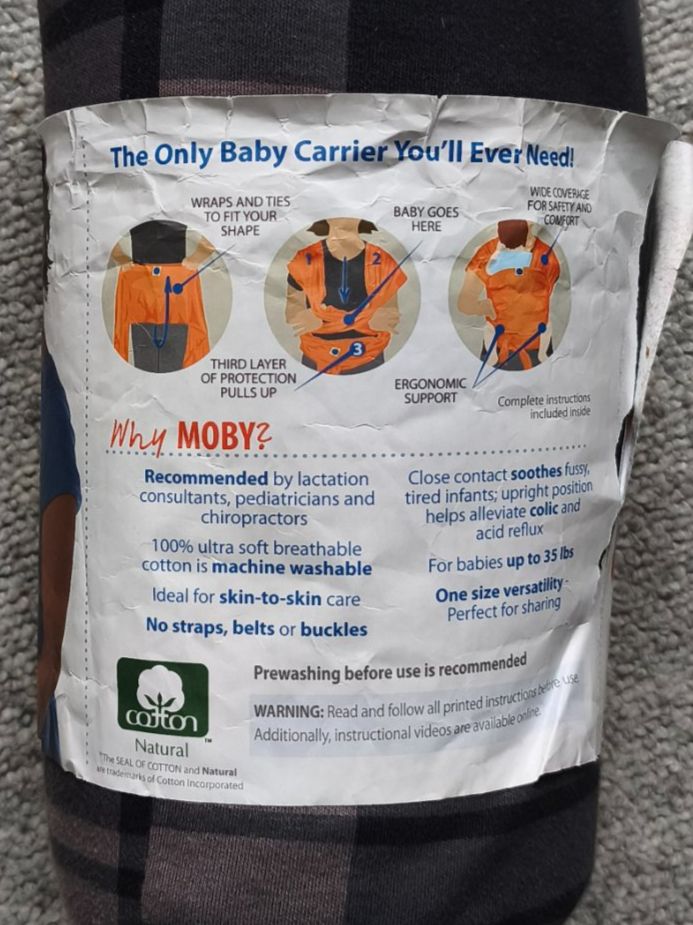 Moby Wrap Porte-bébés ventraux & dorsaux: Moby wrap – D'occasion à Allschwil par momo4444 1