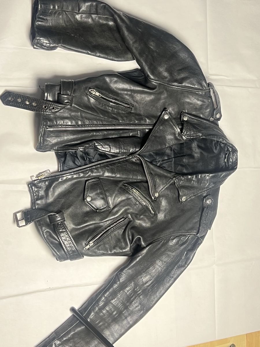 Jacken: Lederjacke schwarz Grösse M gebraucht – Gebraucht aus Orpund von mar_68sp 1
