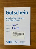 Büchergutschein von Notenpunkt, 8001 Zürich