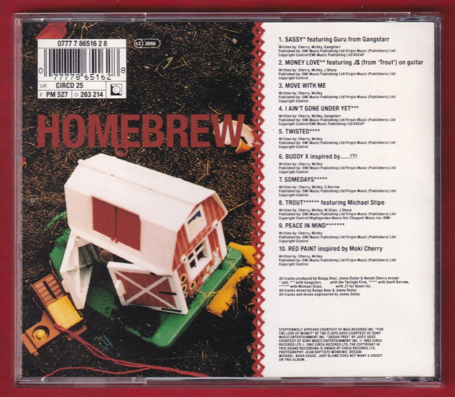 CD: Neneh Cherry - Homebrew (CD) – Usato da Zürich venduto da Pfluftl2000 1
