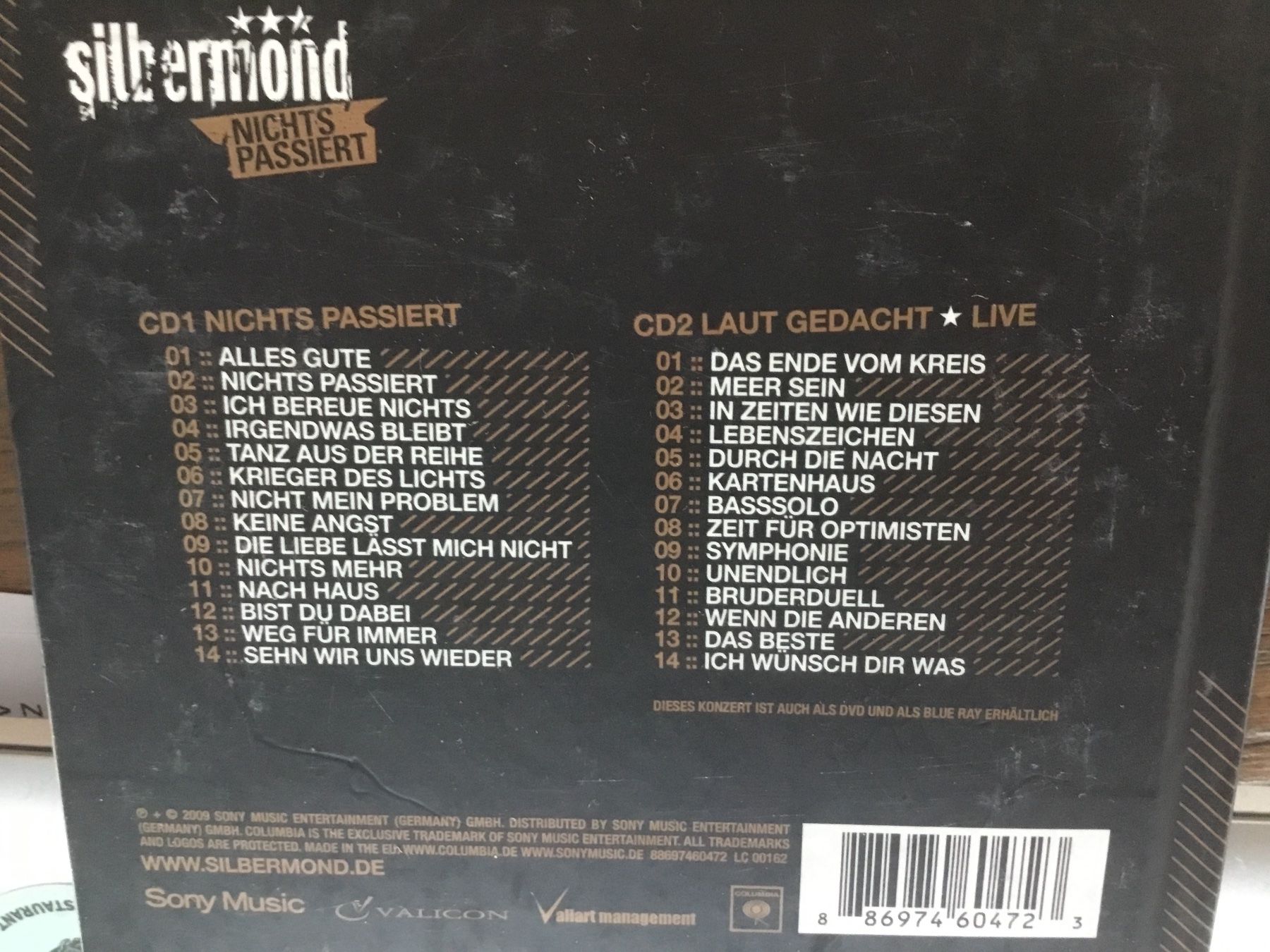 CD: Silbermond - Nichts Passiert - Doppel CD - – Usato da Thierachern venduto da sweden08 1