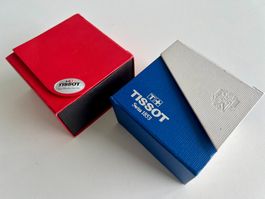 TISSOT set of two watch boxes with empty interior