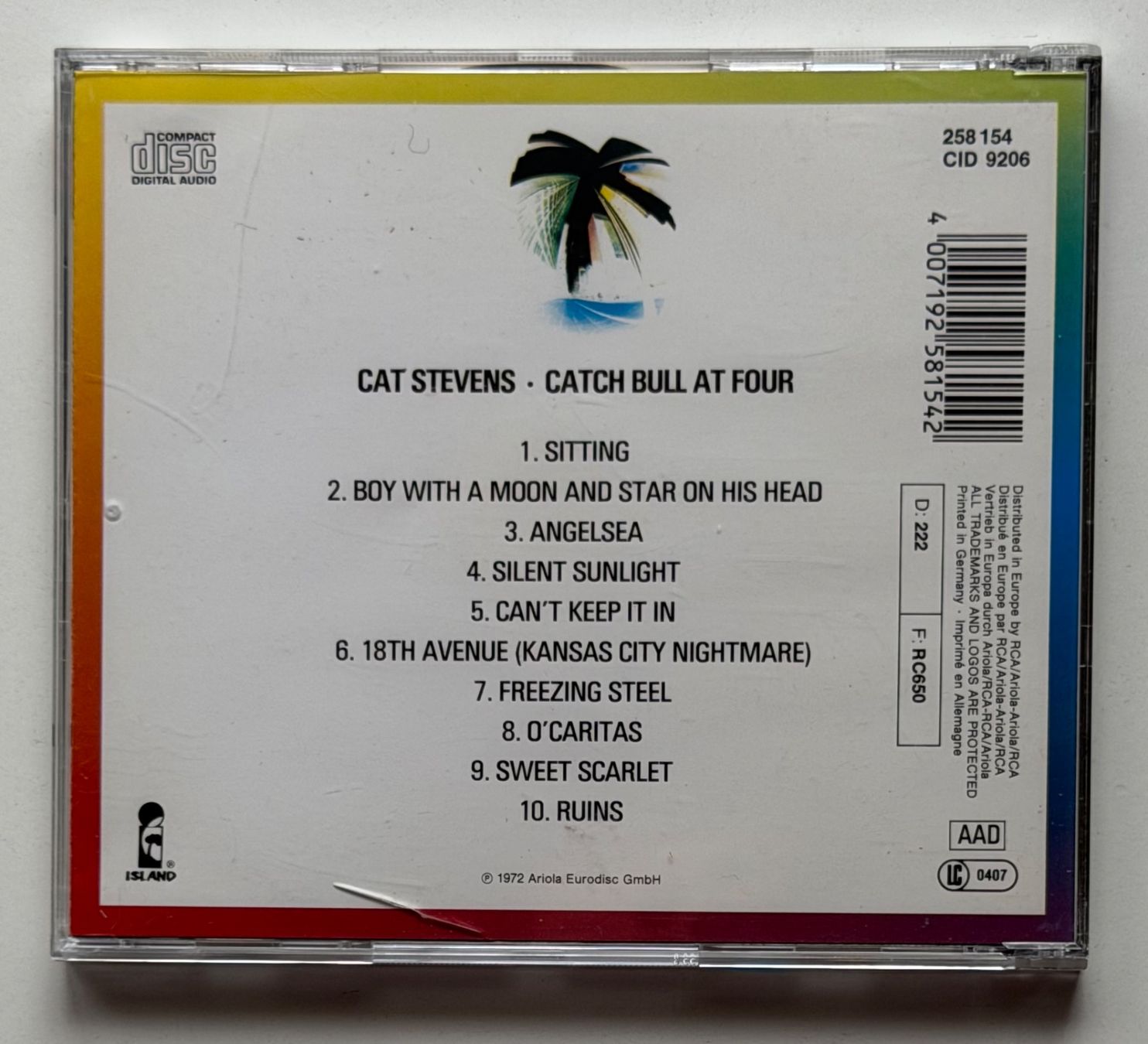 CD: Cat Stevens / Catch Bull At Four – Usato da Näfels venduto da rottabi 1