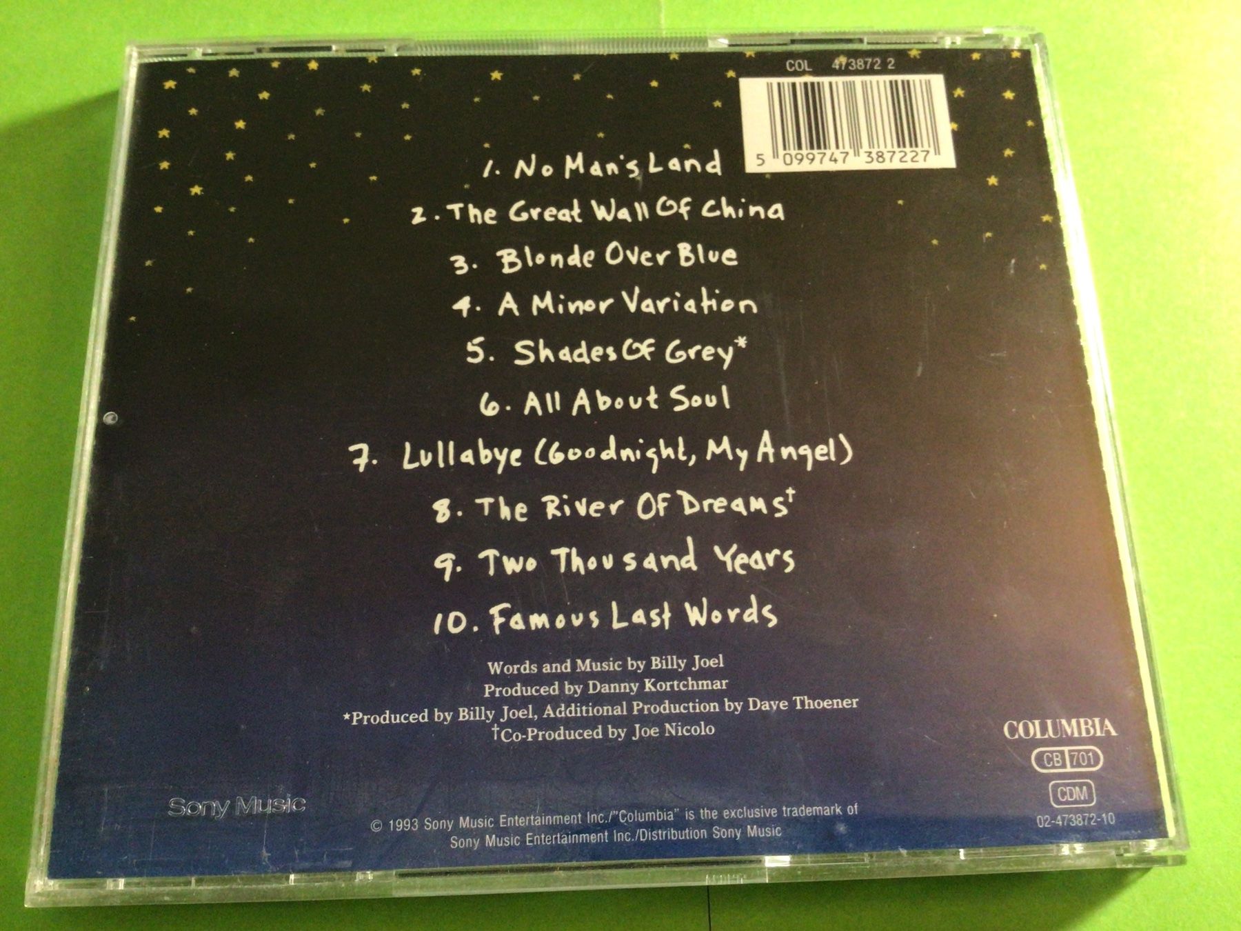 CD: BILLY JOEL, River of Dream, CD, 1993 – Usato da Steinach venduto da Quarkie 2