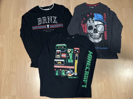 3 Langarmshirts Gr.158/164